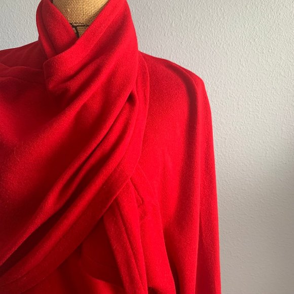 Vintage Peggy Jennings Red Cashmere Sweater - Picture 1 of 12